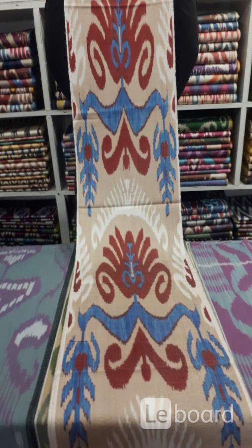 Ткань Адрас натуральный шелк из Узбекистана в г. Фергана
