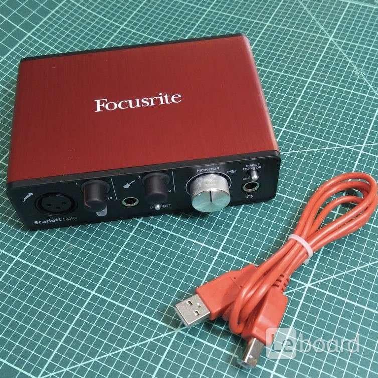 Внешняя звуковая карта focusrite scarlett solo 2nd